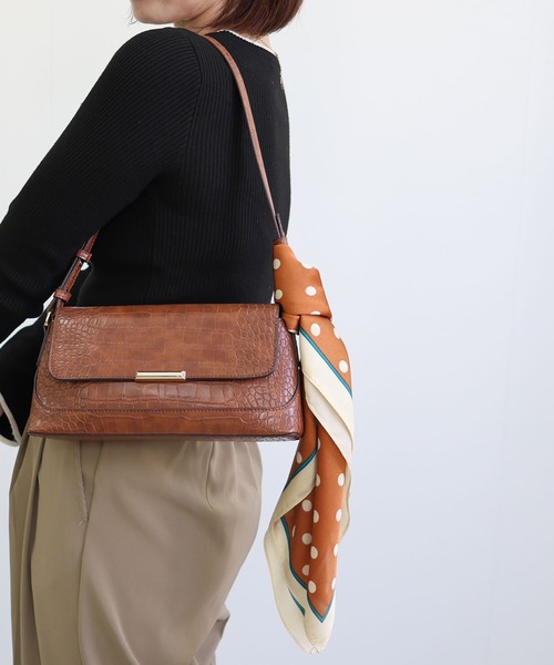 MIAN (ミアン)の「ポルカドットマルチスカーフ(バンダナ/スカーフ・レディース・ブラウン・FREE)」の6枚目の写真