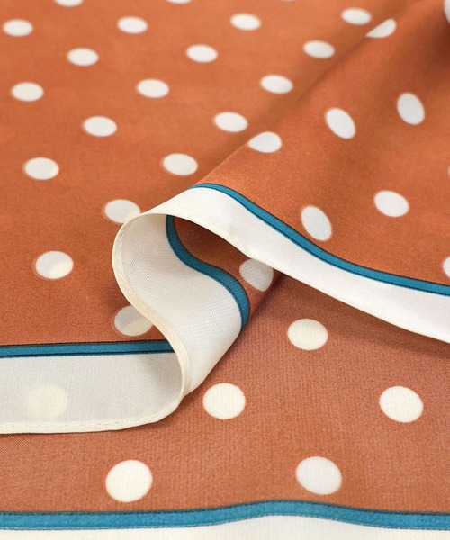 MIAN (ミアン)の「ポルカドットマルチスカーフ(バンダナ/スカーフ・レディース・ブラウン・FREE)」の7枚目の写真