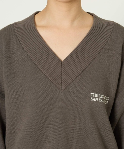 J.J. Mercer】＜別注＞ロゴVネックプルオーバー（スウェット）｜jj