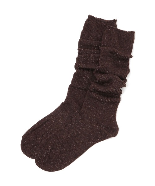 niko and...（ニコアンド）の「オリジナルラメロングルーズソックス（ソックス/靴下・レディース・ブラック/ブラウン/グレー・0）」の3枚目の写真