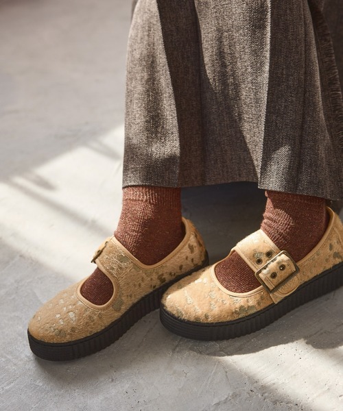 niko and...（ニコアンド）の「オリジナルラメロングルーズソックス（ソックス/靴下・レディース・ブラック/ブラウン/グレー・0）」の10枚目の写真