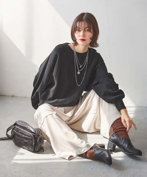 niko and...（ニコアンド）の「オリジナルラメロングルーズソックス（ソックス/靴下・レディース・ブラック/ブラウン/グレー・0）」の14枚目の写真