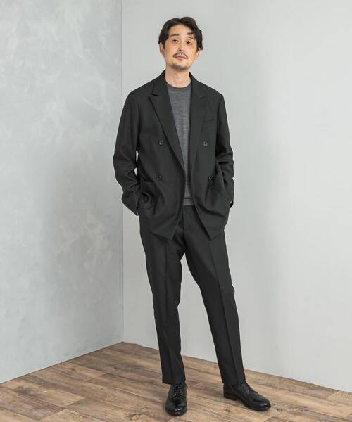 URBAN RESEARCH DOORS（アーバンリサーチドアーズ）の「LIFE STYLE TAILOR　ウールライクツイルコンフォータブル Wジャケット（その他アウター・メンズ・ブラウン系その他/グレー系その他/ネイビー・MEDIUM/SMALL/X-LARGE/LARGE）」の14枚目の写真