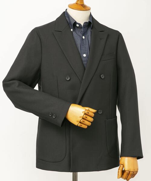 URBAN RESEARCH DOORS(アーバンリサーチドアーズ)の「LIFE STYLE TAILOR ウールライクツイルコンフォータブル Wジャケット(その他アウター・メンズ・ブラウン系その他/グレー系その他/ネイビー・MEDIUM/SMALL/X-LARGE/LARGE)」の20枚目の写真