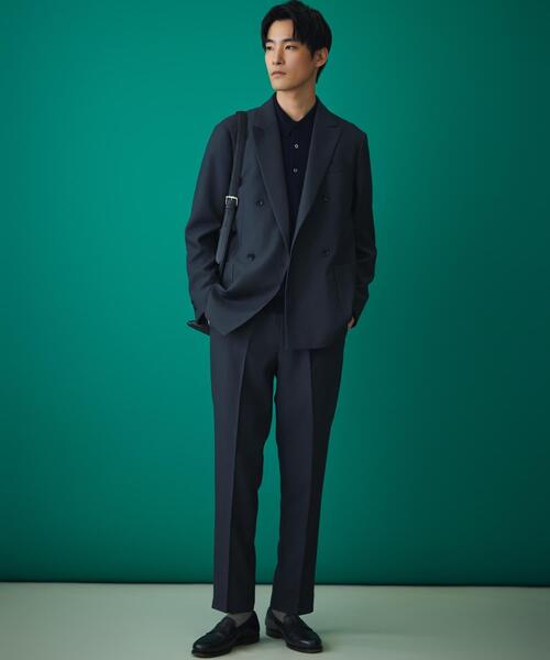 URBAN RESEARCH DOORS（アーバンリサーチドアーズ）の「LIFE STYLE TAILOR　ウールライクツイルコンフォータブル Wジャケット（その他アウター・メンズ・ブラウン系その他/グレー系その他/ネイビー・MEDIUM/SMALL/X-LARGE/LARGE）」の8枚目の写真