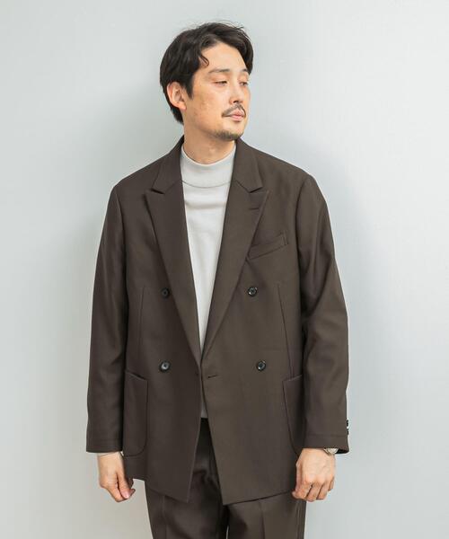 URBAN RESEARCH DOORS（アーバンリサーチドアーズ）の「LIFE STYLE TAILOR　ウールライクツイルコンフォータブル Wジャケット（その他アウター・メンズ・ブラウン系その他/グレー系その他/ネイビー・MEDIUM/SMALL/X-LARGE/LARGE）」の19枚目の写真