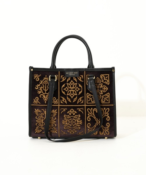 MY BEST BAG（マイベストバッグ）の「【MY BEST BAG/マイベストバッグ】 ATENA LISBONA EMBROIDERY HAND BAG M（ハンドバッグ・レディース・その他2/その他1・FREE）」の2枚目の写真