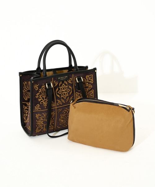 MY BEST BAG（マイベストバッグ）の「【MY BEST BAG/マイベストバッグ】 ATENA LISBONA EMBROIDERY HAND BAG M（ハンドバッグ・レディース・その他2/その他1・FREE）」の16枚目の写真