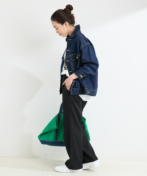 B.C STOCK（ベーセーストック）の「《追加》手洗い可 / 裏起毛ストレートパンツ（その他パンツ・レディース・ブラック/アイボリー/ブラウン・FREE）」の6枚目の写真