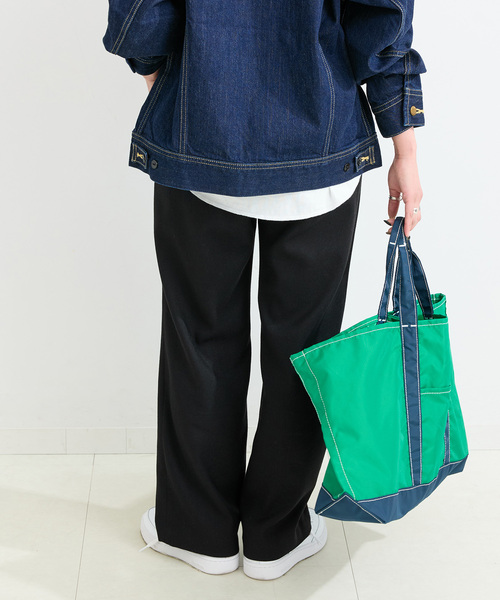 B.C STOCK（ベーセーストック）の「《追加》手洗い可 / 裏起毛ストレートパンツ（その他パンツ・レディース・ブラック/アイボリー/ブラウン・FREE）」の11枚目の写真