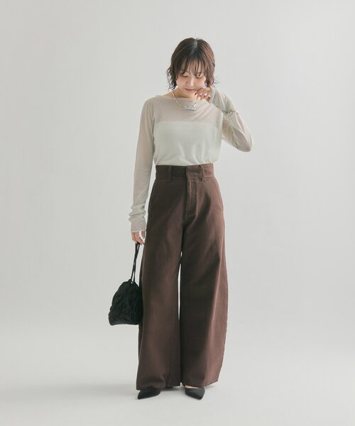 mystic（ミスティック）の「ラメシアープルオーバー（Tシャツ/カットソー・レディース・アイボリー/ブラック/ブルー・FREE）」の10枚目の写真