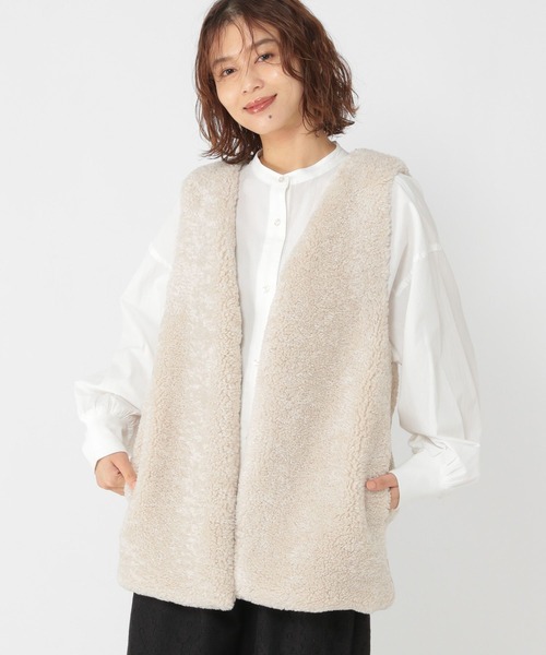 Vネックボアベスト（ベスト）｜studio CLIP（スタディオクリップ）の