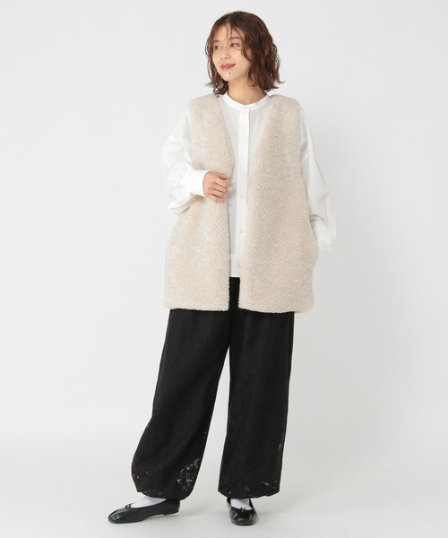 セール】Vネックボアベスト（ベスト）｜studio CLIP（スタディオ