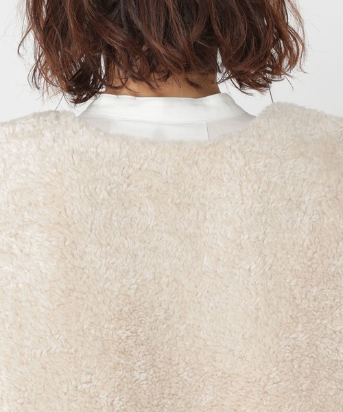 studio CLIP（スタディオクリップ）の「Vネックボアベスト（ベスト・レディース・アイボリー/モカ/チャコール・FREE）」の18枚目の写真