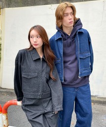 ALAND | 【UNISEX】ALAND／デニムカバーオール(デニムジャケット)