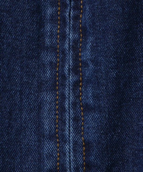 ALAND（エーランド）の「【UNISEX】ALAND／デニムカバーオール（デニムジャケット・レディース・ブルー/ブラック・SMALL/LARGE）」の11枚目の写真