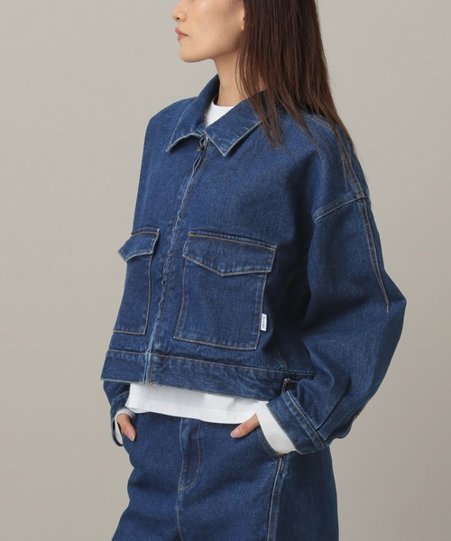 ALAND（エーランド）の「【UNISEX】ALAND／デニムカバーオール（デニムジャケット・レディース・ブルー/ブラック・SMALL/LARGE）」の20枚目の写真