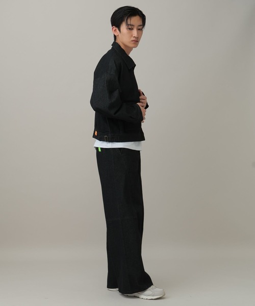 ALAND（エーランド）の「【UNISEX】ALAND／デニムカバーオール（デニムジャケット・レディース・ブルー/ブラック・SMALL/LARGE）」の22枚目の写真