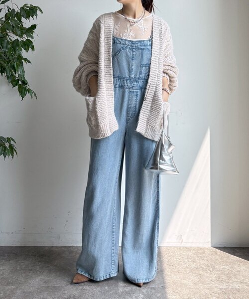 DouDou（ドゥドゥ）の「ケーブルニットカーディガン（カーディガン/ボレロ・レディース・アイボリー/ボルドー/ネイビー・FREE）」の4枚目の写真