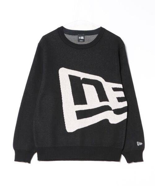 NEW ERA GOLF/ニューエラゴルフ ニットセーター フラッグロゴ オフ