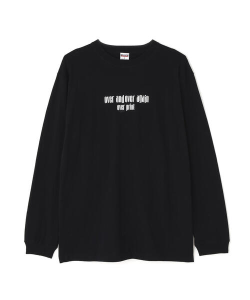 over print（オーバープリント）の「overprint/オーバープリント/ARCHIVE LS TEE（Tシャツ/カットソー・レディース・ブラック・L/M）」の2枚目の写真