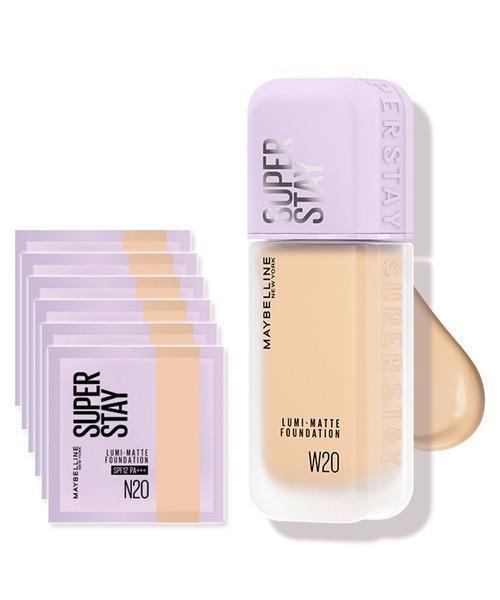 MAYBELLINE NEW YORK(メイベリンニューヨーク)の「【ZOZO限定】メイベリン SPステイ ルミマット リキッド ファンデーション サシェ付 限定セット(ファンデーション・レディース・N30/W30/N01 ベージュ/C20/N10/C05 ベージュ/N20/W20・FREE)」の5枚目の写真
