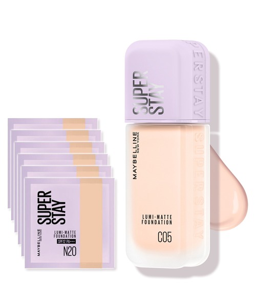 MAYBELLINE NEW YORK(メイベリンニューヨーク)の「【ZOZO限定】メイベリン SPステイ ルミマット リキッド ファンデーション サシェ付 限定セット(ファンデーション・レディース・N30/W30/N01 ベージュ/C20/N10/C05 ベージュ/N20/W20・FREE)」の8枚目の写真