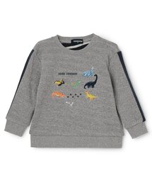 kladskap | 【人気商品再入荷】【直営店で取り扱い無し】恐竜刺しゅう袖ライン接結長袖Tシャツ(Tシャツ/カットソー)