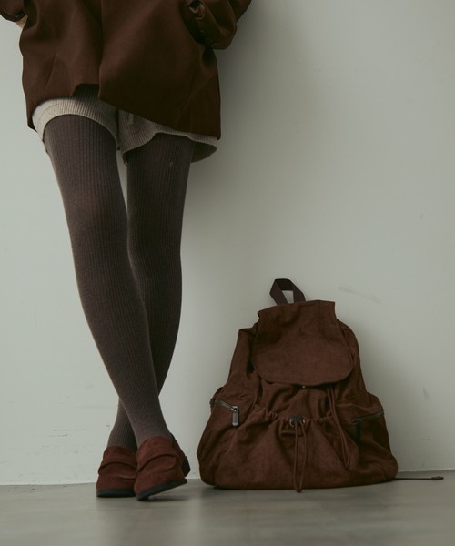 full/fill.(フルフィル)の「fake suede backpack / フェイクスウェードバックパック(バックパック/リュック・レディース・ブラック/ブラウン・FREE)」の6枚目の写真