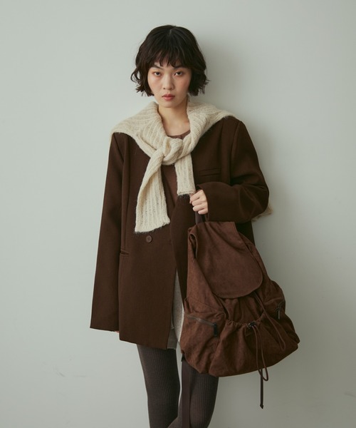 full/fill.(フルフィル)の「fake suede backpack / フェイクスウェードバックパック(バックパック/リュック・レディース・ブラック/ブラウン・FREE)」の14枚目の写真
