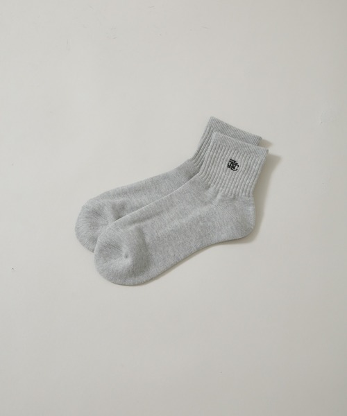 NANO universe（ナノユニバース）の「｢NJ/CLUB｣  クォーターリブロゴ刺繍ソックス（ソックス/靴下・メンズ・ネイビー/ホワイト/グレー・FREE）」の3枚目の写真