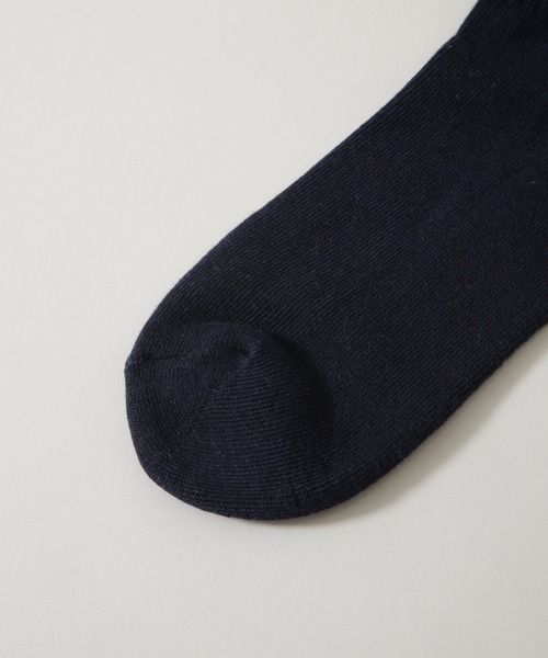NANO universe（ナノユニバース）の「｢NJ/CLUB｣  クォーターリブロゴ刺繍ソックス（ソックス/靴下・メンズ・ネイビー/ホワイト/グレー・FREE）」の6枚目の写真