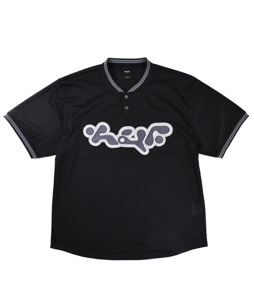HUF(ハフ)の「【C-HUF】【HUF/ハフ】HALFTIME HENLEY S/S JERSEY KN00483(Tシャツ/カットソー・メンズ・ブラック・LARGE/XX-LARGE)」の7枚目の写真