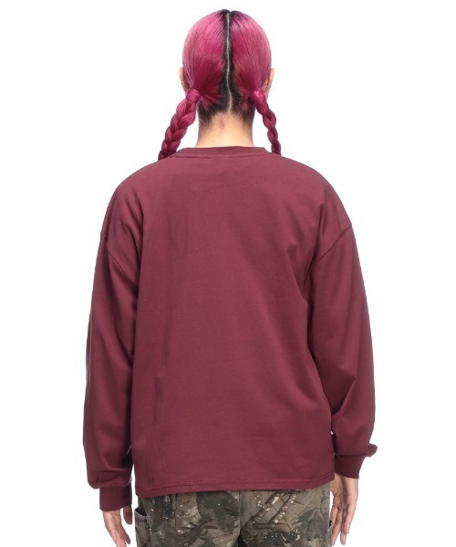 THRASHER(スラッシャー)の「THRASHER ワンポイントロゴ 長袖 Tシャツ(Tシャツ/カットソー・メンズ・ブラック/パープル/ホワイト・LL/M/L)」の11枚目の写真