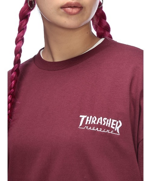 THRASHER(スラッシャー)の「THRASHER ワンポイントロゴ 長袖 Tシャツ(Tシャツ/カットソー・メンズ・ブラック/パープル/ホワイト・LL/M/L)」の12枚目の写真