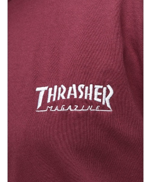 THRASHER(スラッシャー)の「THRASHER ワンポイントロゴ 長袖 Tシャツ(Tシャツ/カットソー・メンズ・ブラック/パープル/ホワイト・LL/M/L)」の9枚目の写真