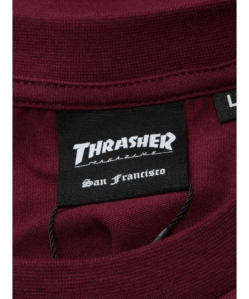 THRASHER(スラッシャー)の「THRASHER ワンポイントロゴ 長袖 Tシャツ(Tシャツ/カットソー・メンズ・ブラック/パープル/ホワイト・LL/M/L)」の15枚目の写真