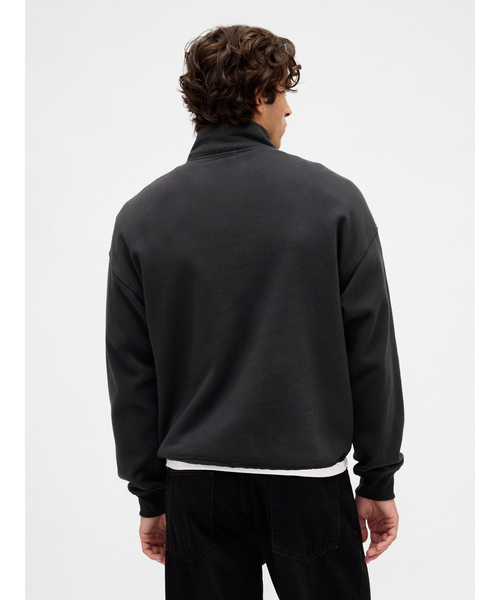 セール】ヴィンテージソフト GAPロゴ ハーフジップ プルオーバー