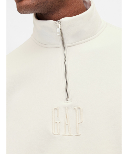 GAP(ギャップ)の「ヴィンテージソフト GAPロゴ ハーフジップ プルオーバー(スウェット・メンズ・カモフラージュ/アイボリー/ブラック・XS/S/M/L/XL)」の6枚目の写真
