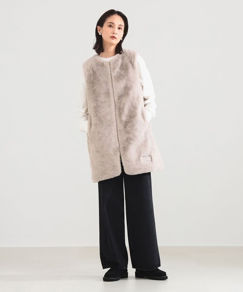 TATRAS(タトラス)の「TATRAS / POLLINA ボアベスト(ベスト・レディース・ライトグレー・ONE SIZE)」の2枚目の写真