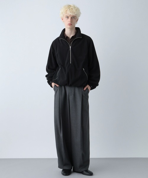 HARE（ハレ）の「スウェードキリカエフリース(HARE)（スウェット・メンズ・ブラック/ネイビー・FREE）」の4枚目の写真