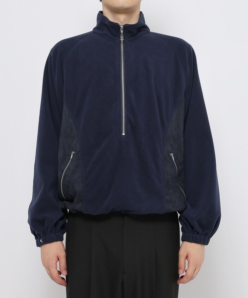 HARE（ハレ）の「スウェードキリカエフリース(HARE)（スウェット・メンズ・ブラック/ネイビー・FREE）」の13枚目の写真