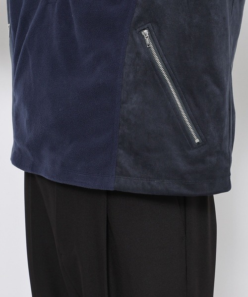 HARE（ハレ）の「スウェードキリカエフリース(HARE)（スウェット・メンズ・ブラック/ネイビー・FREE）」の17枚目の写真