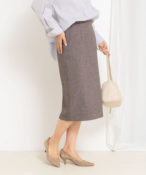 NOLLEY’S Sophi（ノーリーズソフィ）の「《セットアップ対応》ウォッシャブルウール調タイトスカート（スカート・レディース・ネイビー/ベージュ系その他3/ブラック・36/38/40）」の21枚目の写真