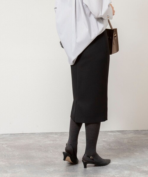 NOLLEY’S Sophi（ノーリーズソフィ）の「《セットアップ対応》ウォッシャブルウール調タイトスカート（スカート・レディース・ネイビー/ベージュ系その他3/ブラック・36/38/40）」の17枚目の写真