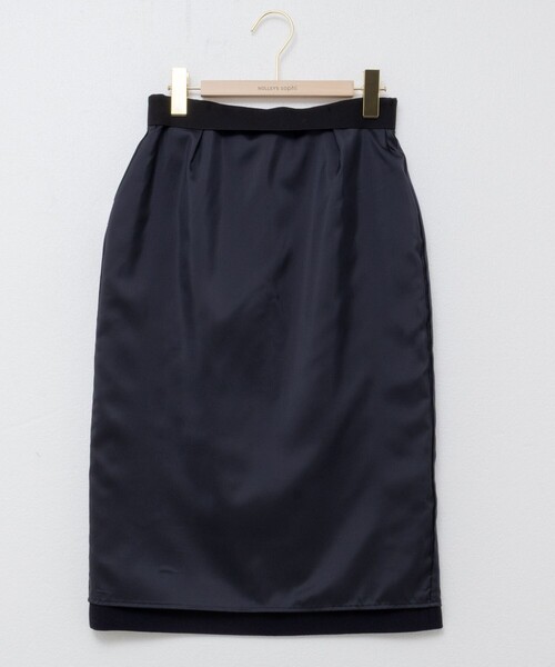 NOLLEY’S Sophi（ノーリーズソフィ）の「《セットアップ対応》ウォッシャブルウール調タイトスカート（スカート・レディース・ネイビー/ベージュ系その他3/ブラック・36/38/40）」の12枚目の写真