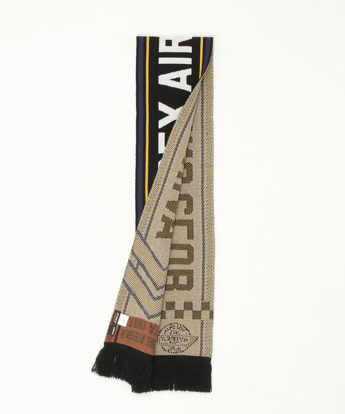 AVIREX（アヴィレックス）の「AVIREX / AX EX SURPLUS AVIREX AIR RACING CLUB / 81408900（マフラー・メンズ・オフホワイト/ブラック/エンジ・FREE）」の5枚目の写真