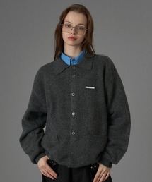 ONCILY(IVF[)SILVER PLATE POLO KNIT CARDIGAN / Vo[v[g|jbgJ[fBK(J[fBK/{)