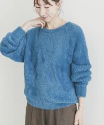 シャギービッグシルエットニット