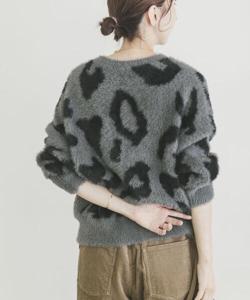 ITEMS URBANRESEARCH（アイテムズ アーバンリサーチ）の「シャギービッグシルエットニット（ニット/セーター・レディース・ベージュ系その他/ブルー系その他/グレー・FREE）」の6枚目の写真